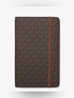 Michael Kors Medium Signature Logo Notebook - Classic Brown Monogram